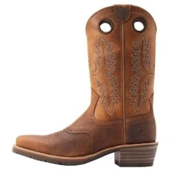 Ariat Men's Hybrid Roughstock Sorrel Crunch Square Toe Boot -Western Cowboy Equipment Store 10044565 031