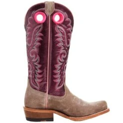 Ariat Women's Futurity Smokey Roughout/ Wine Patent 13 In Top Boot -Western Cowboy Equipment Store 10047069 04
