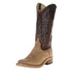 Anderson Bean Men's American Distressed Buffalo 13in. Chocolate Mad Cat Top Crepe Sole -Western Cowboy Equipment Store 108534 default l