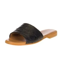 Western Cowboy Equipment Store 17 Agavesky Women's Agave Sky Black Full Quill Ostrich Sandal