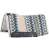 Classic Equine Contour Wool Top Felt 32 X 34 Saddle Pad Ivory/Seafoam -Western Cowboy Equipment Store 118768 default l
