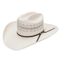 Stetson Hats 10X Baker 4 1/4in. Brim Precreased Straw Cowboy Hat