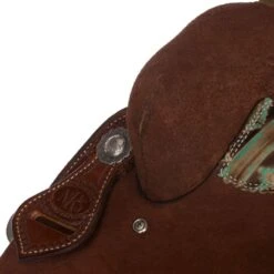 Nrs Competitors NRS Competitor Series Chocolate Youth Roughout Barrel Racing Saddle -Western Cowboy Equipment Store 1411897Y 4