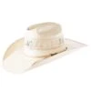 American Hats AHC JC4200 2 Cord Champagne Band 4 1/4in. Brim Open Crown Straw Cowboy Hat -Western Cowboy Equipment Store 149031 default l