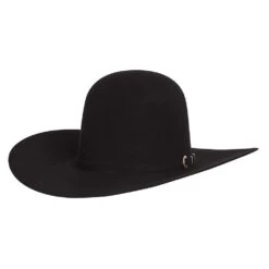 Western Cowboy Equipment Store 21 American Hats 40X Black Open Crown 4-1/4in. Brim Felt Cowboy Hat