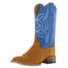 Justin Boots Women's Hayes Tan 11` Blue Square Toe Boot -Western Cowboy Equipment Store 152736 default l