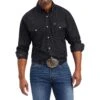 Relentless By Ariat Men's Resilient Stretch Classic Fit Snap Shirt -Western Cowboy Equipment Store 157609 default l