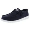 Heydude Men's Hey Dude Wally Slub Navy Canvas Casual Shoe