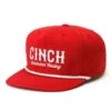 Cinch Mens Red High Profile Cap -Western Cowboy Equipment Store 164459 default l
