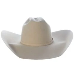 American Hats 40X Bone Self Band 5in. Brim Open Crown Felt Cowboy Hat -Western Cowboy Equipment Store 40XBONES5 21