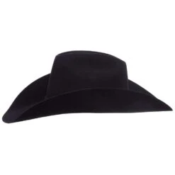American Hats AHC 40X Rancher Crease Black Self Band 4 1/2in. Brim Felt Cowboy Hat -Western Cowboy Equipment Store 40XRCBLKS45 3