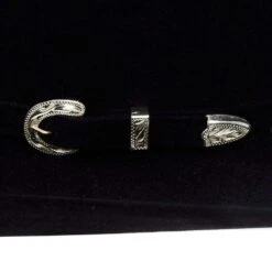 American Hats AHC 40X Rancher Crease Black Self Band 4 1/2in. Brim Felt Cowboy Hat -Western Cowboy Equipment Store 40XRCBLKS45 4