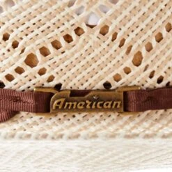 American Hats AHC 5050 Rancher Drilex 4 1/4in. Brim 2 Cord Chocolate Band Straw Cowboy Hat -Western Cowboy Equipment Store 5050RC2CCHOC42 3