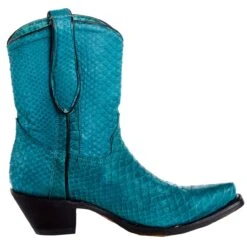 Corral Women`s Turquoise Python 8in. Top Boot -Western Cowboy Equipment Store A4196 05
