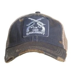 Mason Jar Label Llc Huckleberry Distressed Black Hat -Western Cowboy Equipment Store HKLBRY HAT 1
