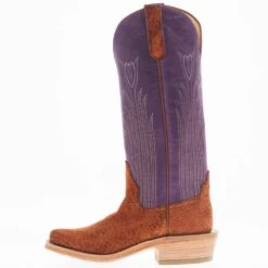 Rios Of Mercedes Women's Rust Carpincho Violet Buffamonte Top Boot -Western Cowboy Equipment Store RIOS 106 03