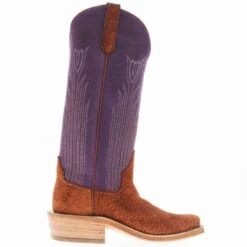 Rios Of Mercedes Women's Rust Carpincho Violet Buffamonte Top Boot -Western Cowboy Equipment Store RIOS 106 05