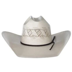 Rodeo King Ivory The Wind Shantung 4 1/2in. Brim Open Crown Straw Cowboy Hat -Western Cowboy Equipment Store RK318 2