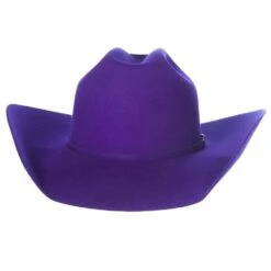 Rodeo King 7X Purple Self Band 4 1/4in. Brim Open Crown Felt Cowboy Hat -Western Cowboy Equipment Store RK457 4