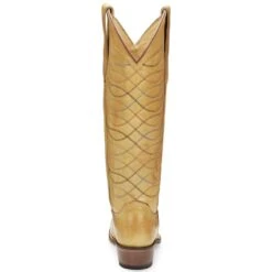 Justin Boots Women's Whitley Antique Yellow Vintage Justin Cowgirl Boots -Western Cowboy Equipment Store vn4462 3